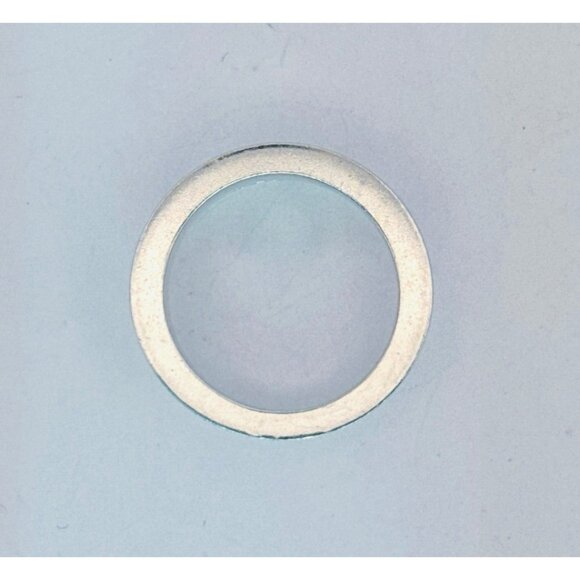 Estate Emporio Armani 925 Sterling Silver Modern Band Ring Size 10.5, 12g - Picture 4 of 11